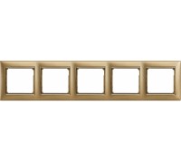Рамка Valena 5 постов (арт. 770305), цвет: Матовое золото