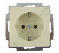 Basic 55 Розетка силовая SCHUKO 2К+З, 16А, 250В, цвет: Слоновая кость (20 EUC-92-507)