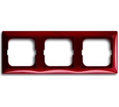 Basic 55 Рамка 3-постовая, цвет: Foyer-red (1725-0-1518)