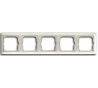 Basic 55 Рамка 5-постовая, цвет: Chalet-white (1725-0-1515)