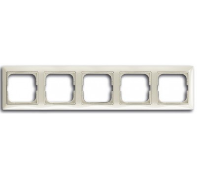 Basic 55 Рамка 5-постовая, цвет: Chalet-white (1725-0-1515)