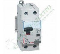 Дифференциальный автоматический выключатель DX3 1П+Н C16А 30MA-AC (арт. 411002)