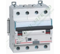 Дифференциальный автоматический выключатель DX3 4П C10А 30MA-AC (арт. 411185)