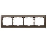 Рамка 4 поста горизонтальная, цвет: Dark Bronze (арт. 771204)