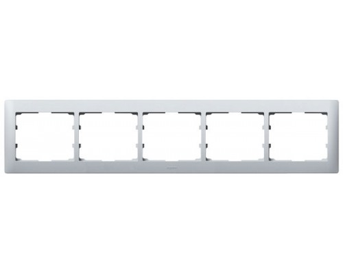 Рамка 5 постов горизонтальная, цвет: Aluminium (арт. 771305)