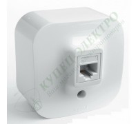 Розетка компьютерная RJ45, категория 5е, UTP, цвет: Белый (арт. 782224)