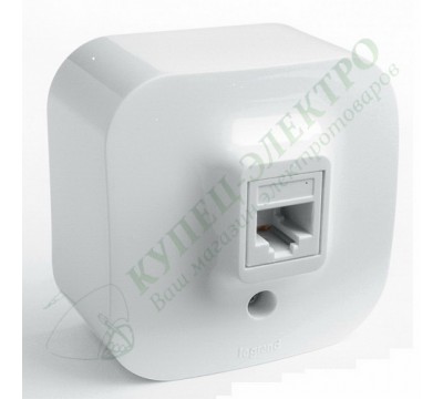 Розетка компьютерная RJ45, категория 5е, UTP, цвет: Белый (арт. 782224)