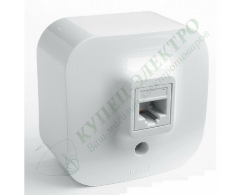 Розетка компьютерная RJ45, категория 5е, UTP, цвет: Белый (арт. 782224)