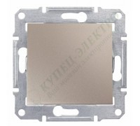 Выключатель одноклавишный IP44, цвет титан, (арт.SDN0100368)