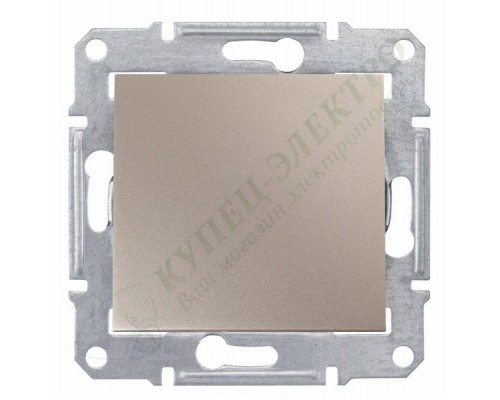 Выключатель одноклавишный IP44, цвет титан, (арт.SDN0100368)