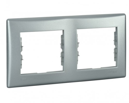 Рамка 1 пост IP44, цвет алюминий ,(арт.SDN5810160)