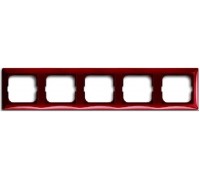 Basic 55 Рамка 5-постовая, цвет: Foyer-red (1725-0-1520)