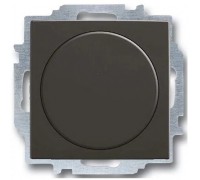 Basic 55 Светорегулятор поворотный Busch-Dimmer в сборе с лицевой панелью, 400Вт, цвет: Chateau-черный (2251 UCGL-95-507)