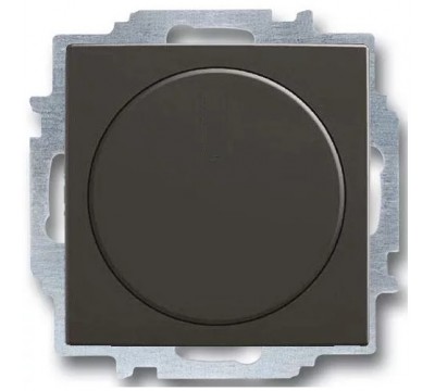 Basic 55 Светорегулятор поворотный Busch-Dimmer в сборе с лицевой панелью, 400Вт, цвет: Chateau-черный (2251 UCGL-95-507)