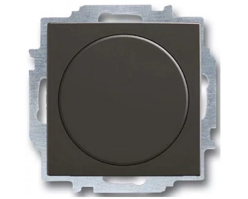 Basic 55 Светорегулятор поворотный Busch-Dimmer в сборе с лицевой панелью, 400Вт, цвет: Chateau-черный (2251 UCGL-95-507)