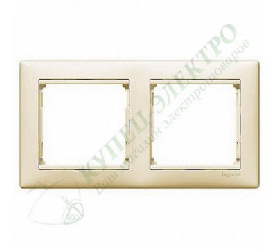 Рамка Valena 2 поста (арт. 774352), цвет: Слоновая кость
