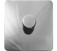 Светорегулятор одноклавишный проходной 250В. 500Вт LED 100Вт, серия Excellent, цвет Полированая сталь