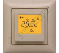 Цифровой терморегулятор ERATHERM GV560 с 2-мя датчиками для серии ABB Basic55, цвет: Слоновая кость