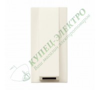 Вывод кабельный, 1-модульный, серия Zenit, цвет альпийский белый (арт. N2107 BL)