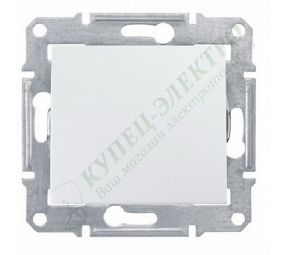 Выключатель одноклавишный IP44, цвет белый, (арт.SDN0100321)