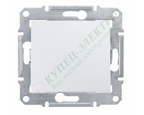 Выключатель одноклавишный IP44, цвет белый, (арт.SDN0100321)