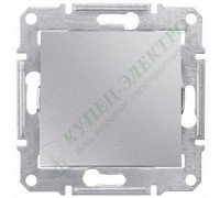 Выключатель одноклавишный IP44, цвет алюминий, (арт.SDN0100360)