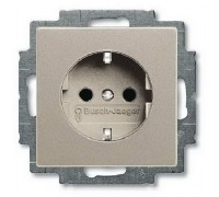 Basic 55 Розетка силовая SCHUKO 2К+З, 16А, 250В, цвет: Шампань (20 EUC-93-507)