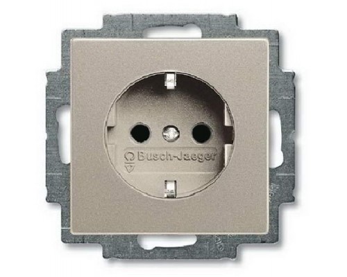Basic 55 Розетка силовая SCHUKO 2К+З, 16А, 250В, цвет: Шампань (20 EUC-93-507)