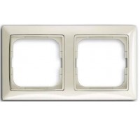 Basic 55 Рамка 2-постовая, цвет: Chalet-white (1725-0-1512)