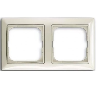 Basic 55 Рамка 2-постовая, цвет: Chalet-white (1725-0-1512)