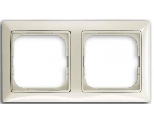 Basic 55 Рамка 2-постовая, цвет: Chalet-white (1725-0-1512)