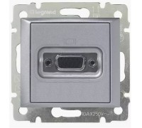 Valena Розетка HD15, цвет: Алюминий (арт. 770283)