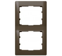 Рамка 2 поста вертикальная, цвет: Dark Bronze (арт. 771206)