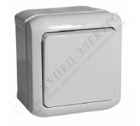 Выключатель одноклавишный IP44, 10А, цвет: Серый (арт. 782330)
