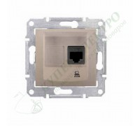 Розетка компьютерная (RJ45) 5e, неэкранированная UTP, цвет титан, (арт.SDN4300168)