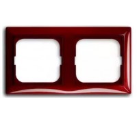 Basic 55 Рамка 2-постовая, цвет: Foyer-red (1725-0-1517)
