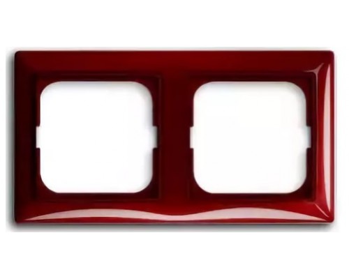 Basic 55 Рамка 2-постовая, цвет: Foyer-red (1725-0-1517)