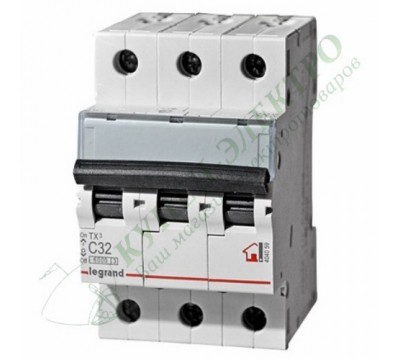 Автоматический выключатель TX3 C10A 3П 6000 (арт.404054)