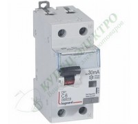 Дифференциальный автоматический выключатель DX3 1П+Н C6А 30MA-A (арт. 411047)