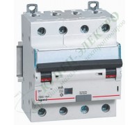 Дифференциальный автоматический выключатель DX3 4П C25А 30MA-AC (арт. 411188)