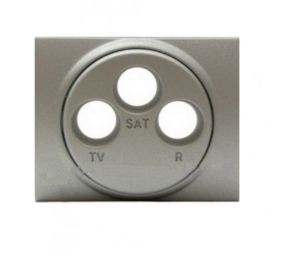 Лицевая панель для телевизионных розеток TV-RD-SAT, цвет: Алюминий (Aluminium) (арт. 771373)