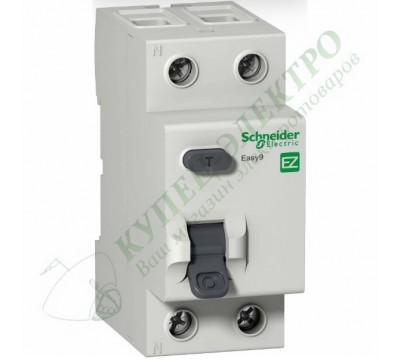 Дифференциальный выключатель (УЗО) Easy9 2П 25А 30мА AC 230В (арт. EZ9R34225)