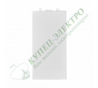 Заглушка 1-модульная, серия Zenit, цвет альпийский белый (арт. N2100 BL)