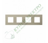 Рамка 4-постовая, серия Zenit, цвет шампань (арт. N2274 CV)