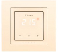 Сенсорный терморегулятор Terneo s unic с рамкой серии Unica производства Schneider Electric, цвет слоновая кость