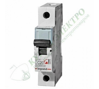 Автоматический выключатель TX3 C6A 1П 6000 (арт.404025)