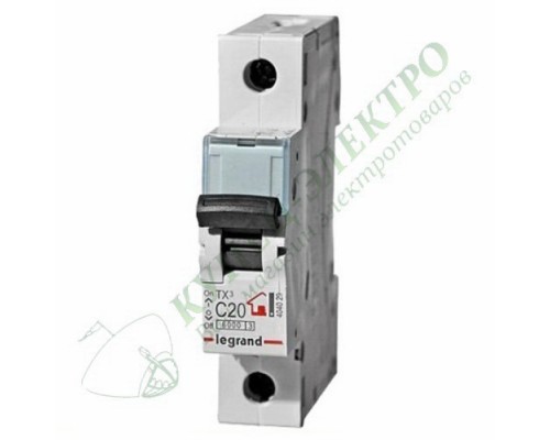 Автоматический выключатель TX3 C6A 1П 6000 (арт.404025)