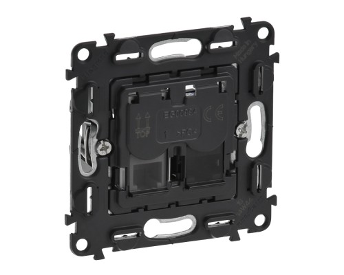 Valena IN MATIC Механизм розетки телефон/компьютер RJ11/RJ45, категория 6, UTP (арт. 753032)