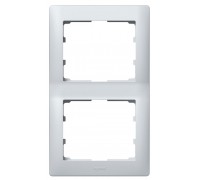 Рамка 2 поста вертикальная, цвет: Aluminium (арт. 771306)