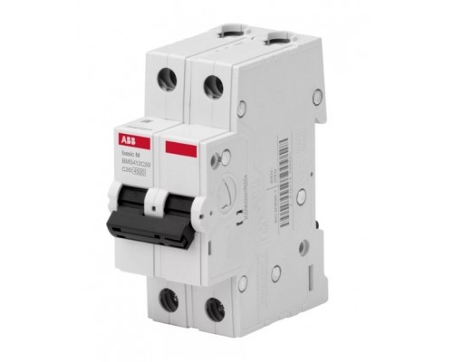 Автоматический выключатель 2P, 20A, тип C, 4,5кА, BMS412C20 (2CDS642041R0204)